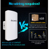 2Pcs Comfast CF-E113A Mini Wireless 11dBi high gain Antenna Extender Repeater 5G Outdoor CPE WiFi Bridge Access Point AP Router
