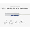 3 Ports USB HUB 3.0 Type C to Ethernet LAN RJ45 Adapter Wired Network Card  Converter Cable High Speed Data Transfer For Macbook