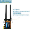 High Speed PCI-E PCI Express Expansion Card 300mbps 2* omnidirectional antenna for Desktops PC PCIE-16X 8X 4X 1X