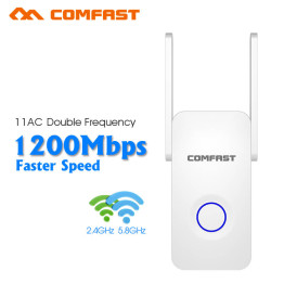 COMFAST CF-WR752AC 2.4Ghz&5Ghz Dual Band 1200Mbps Wireless Repeater WiFi Extender 2*3dbi Repeater Mini Wifi Router Access Point