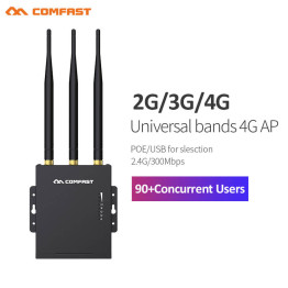 Comfast CF-E7 2.4G LTE Wireless AP Wifi Router Outdoor CPE plug and play 4G SIM card Waterproof Hotspot Wireless 3*5dBi antennas
