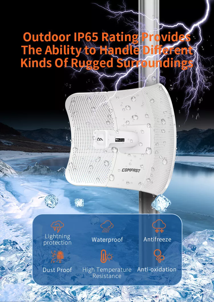 the ez-bridge-lite ezbr-0214+ high power outdoor wireless point to point system